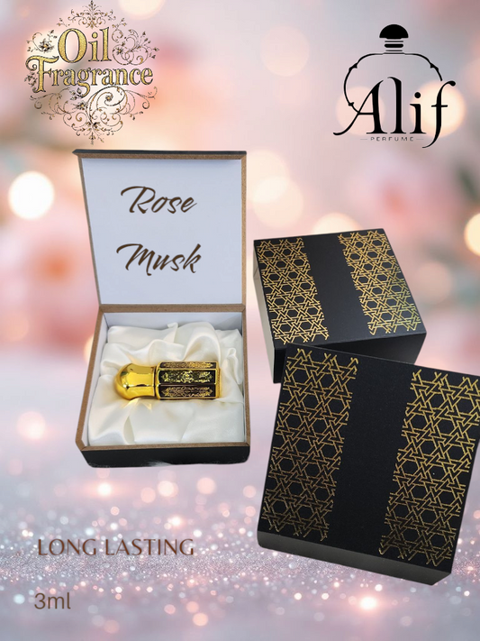 Alif Rose Musk Ittar (Attar)